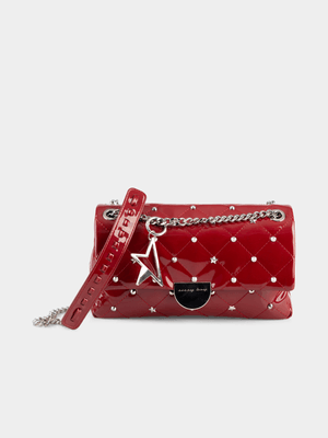 Women's Sissy Boy Red Becca Patent Bag