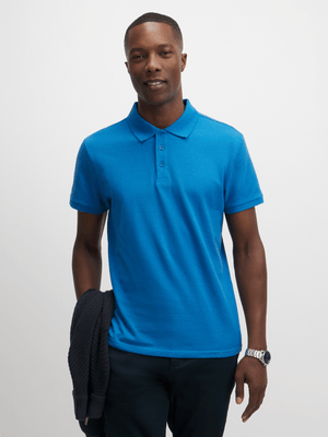 Jet Men's Blue Golf Shirt