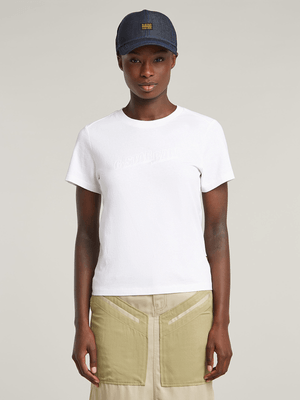 G-Star Women's Embro Logo White T-Shirt