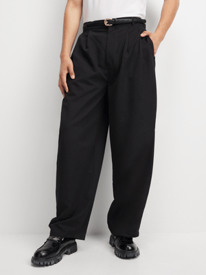 The FIX Men's Black Barrel Pants