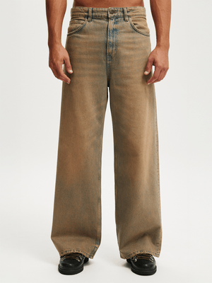 Men's Cotton On Brown Super Baggy Jeans