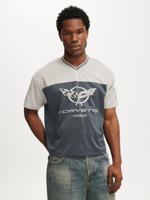 Men's Cotton On Grey General Motors Football Jersey