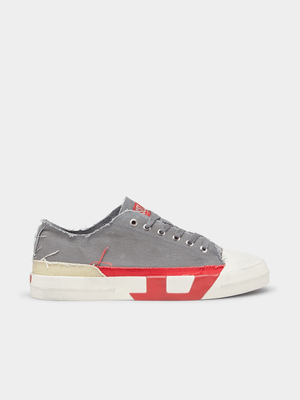 Men's Diesel Grey D-Verse Low Sneakers